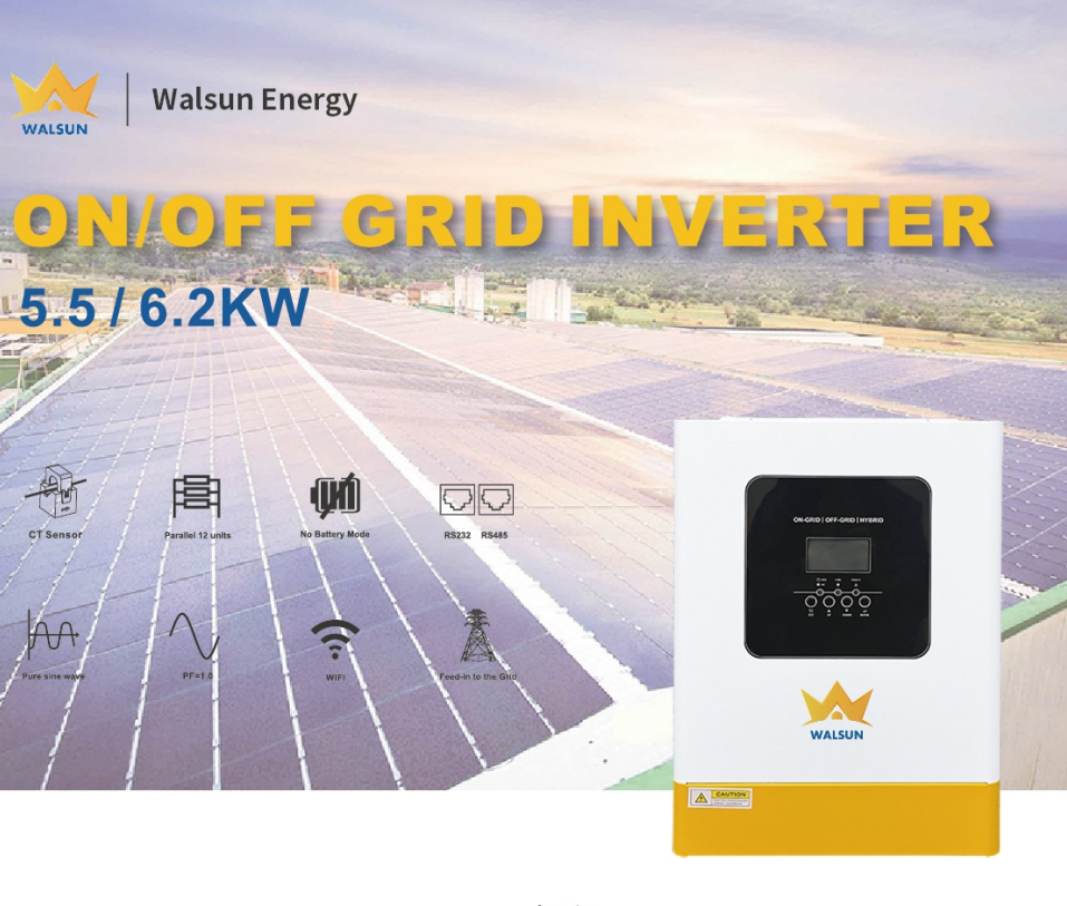 On/Off Grid Inverter 5.5KW 6.2KW